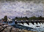 Alfred Sisley Molesey Weir-Morning France oil painting artist